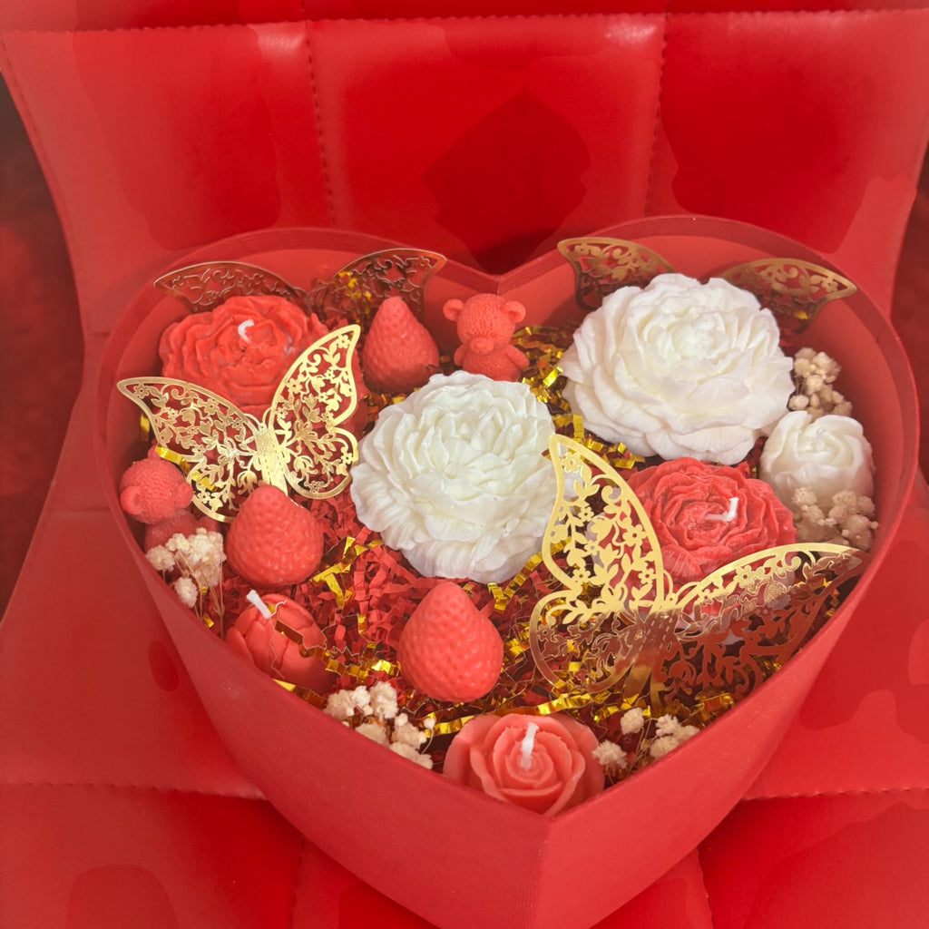 Heart Candles Arrangement