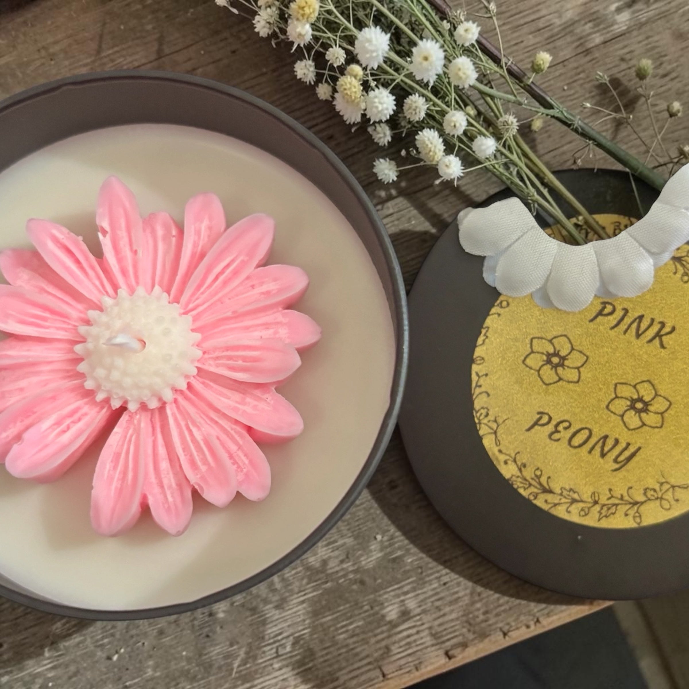 Peony Handmade Candle