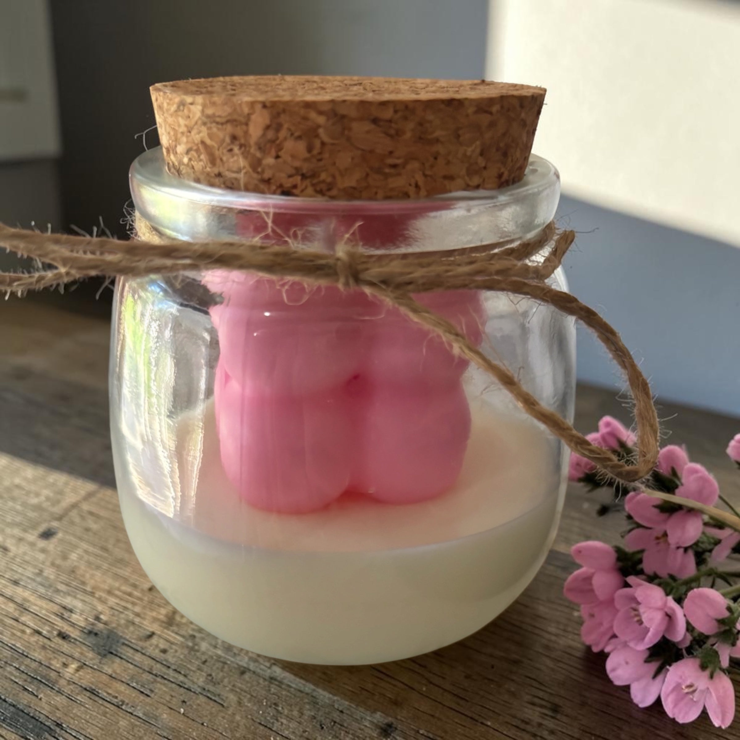 Pink Candle Bubble Flower
